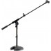 MS120B  Desk Top Round Base Boom Mic Stand w/Mic Holder